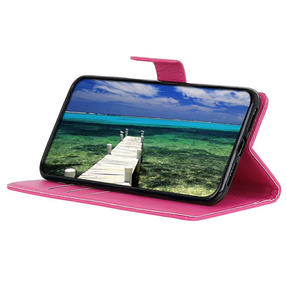  Xiaomi 17T Pro Fodral Litchi Läder Rosa
