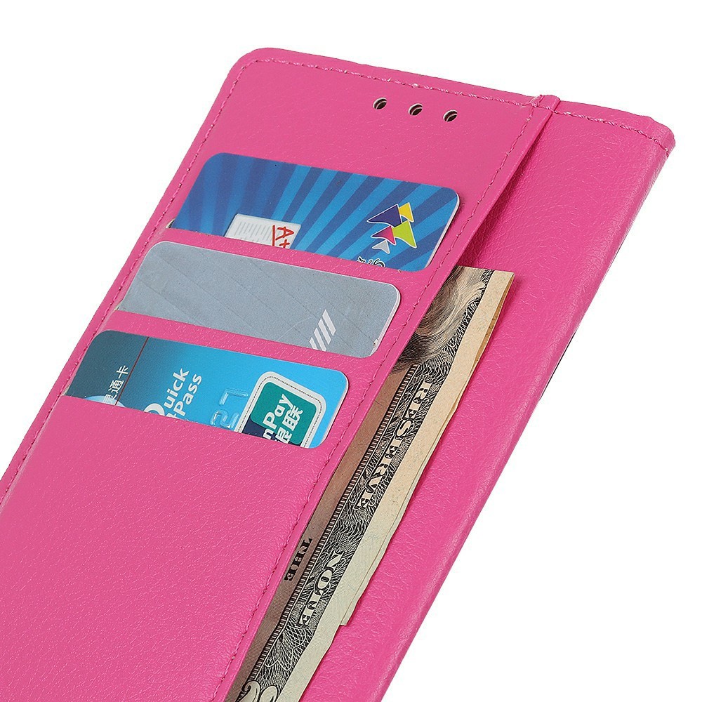  Xiaomi 17T Pro Fodral Litchi Läder Rosa