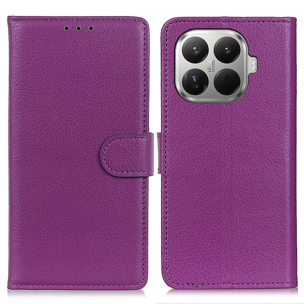  Xiaomi 17T Pro Fodral Litchi Läder Lila