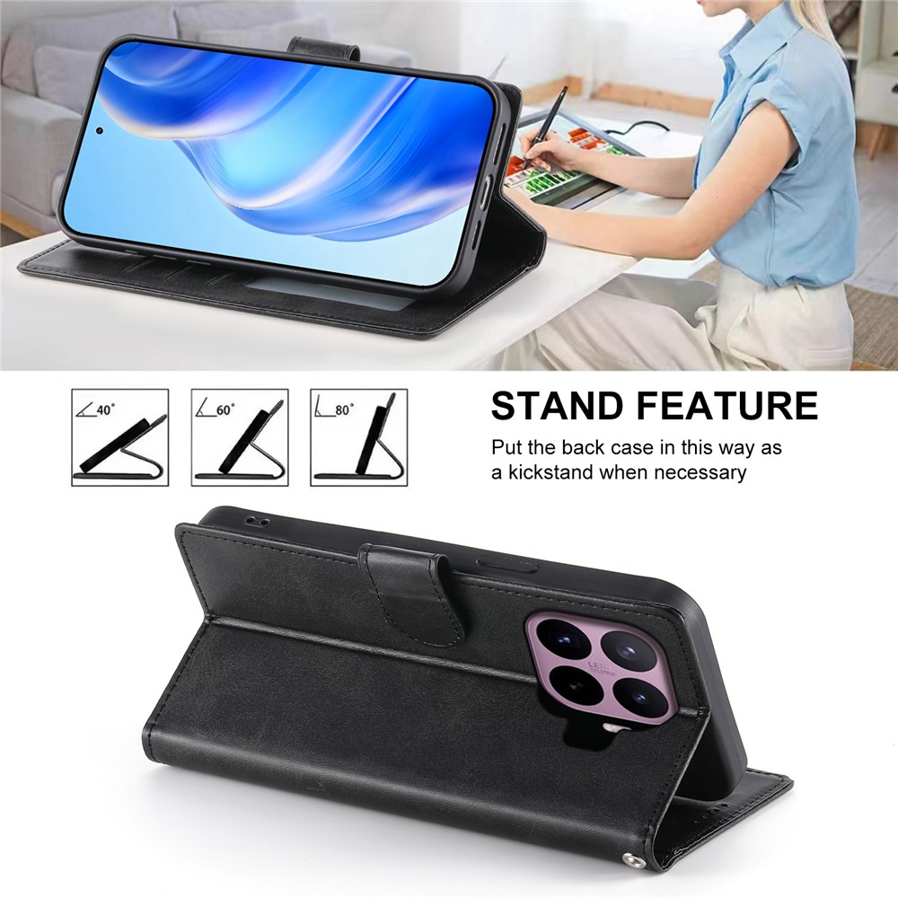  Xiaomi 17T Pro Fodral Läder Svart