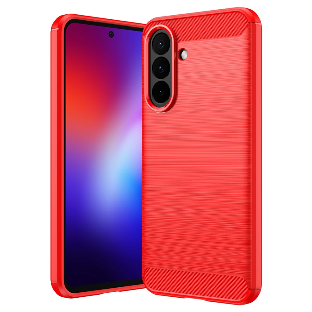 Samsung Galaxy A27 5G Skal TPU Brushed Röd