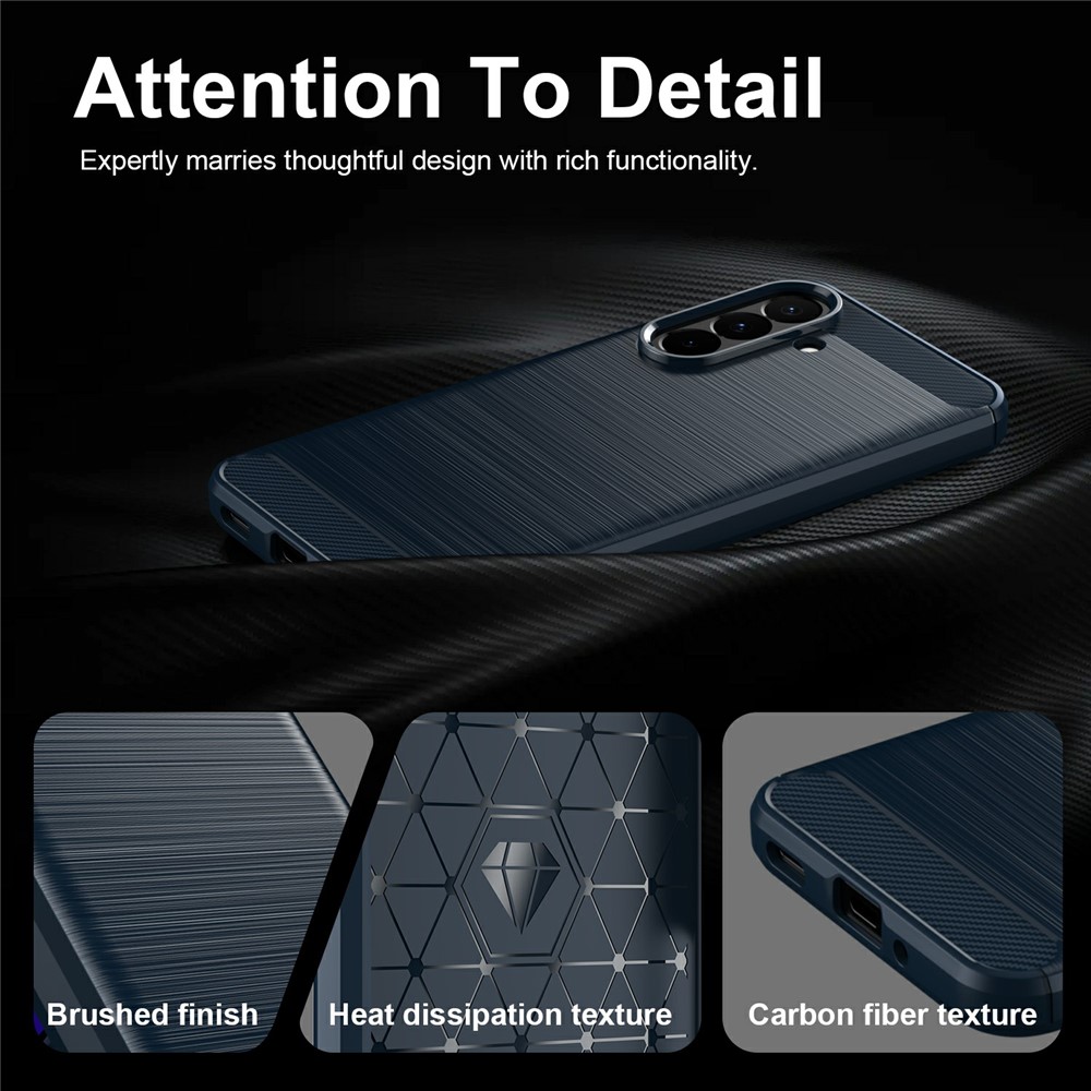  Samsung Galaxy A27 5G Skal TPU Brushed Blå
