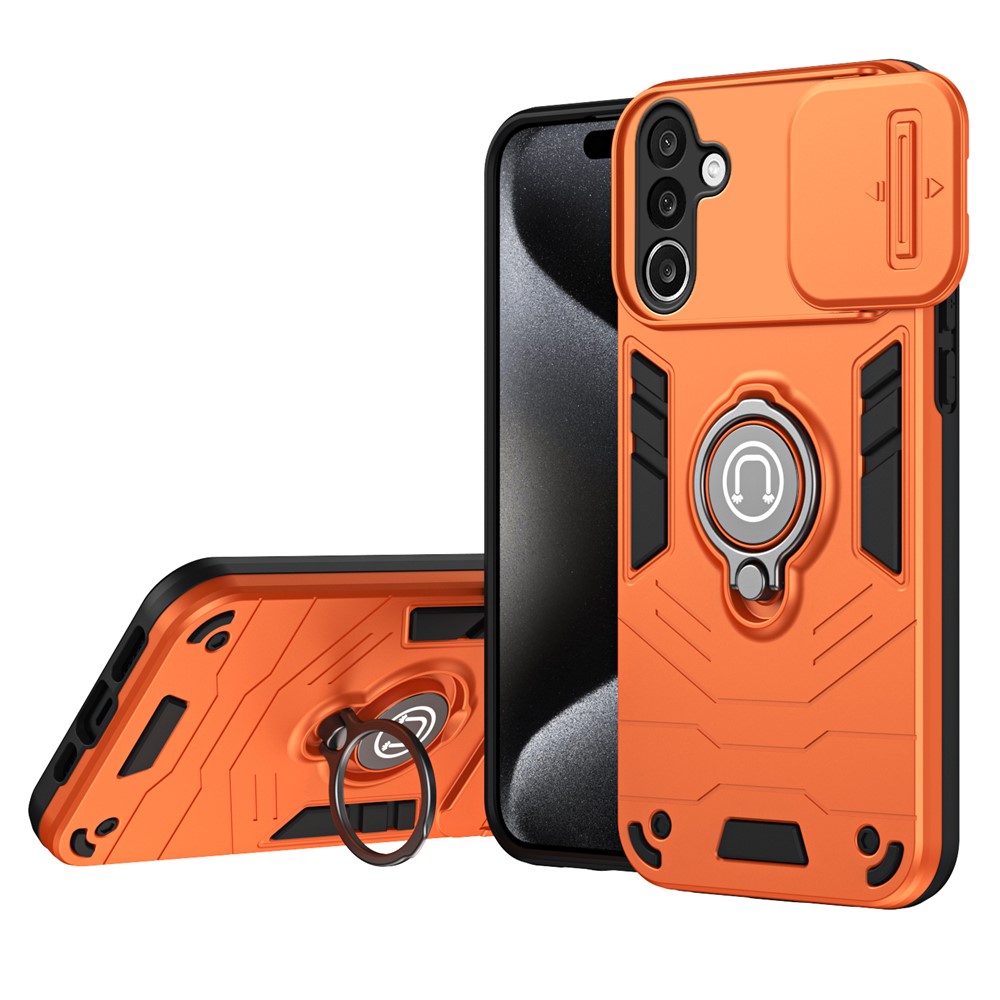  Samsung Galaxy A27 5G Skal Camshield Kickstand Orange