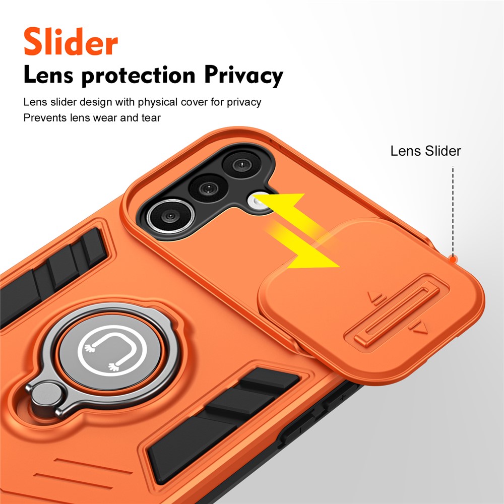  Samsung Galaxy A27 5G Skal Camshield Kickstand Orange