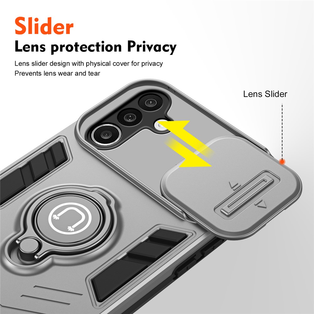  Samsung Galaxy A27 5G Skal Camshield Kickstand Grå