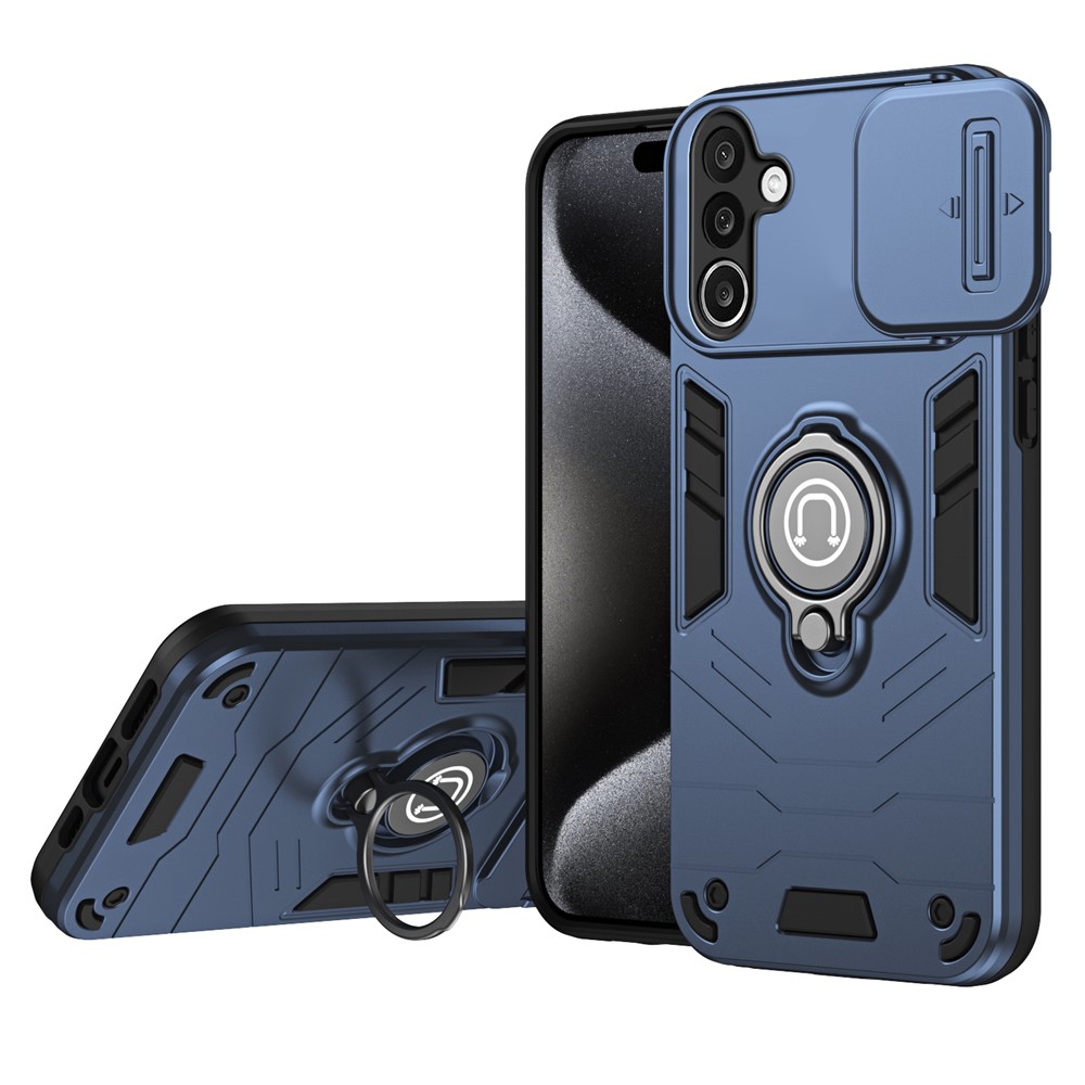  Samsung Galaxy A27 5G Skal Camshield Kickstand Blå