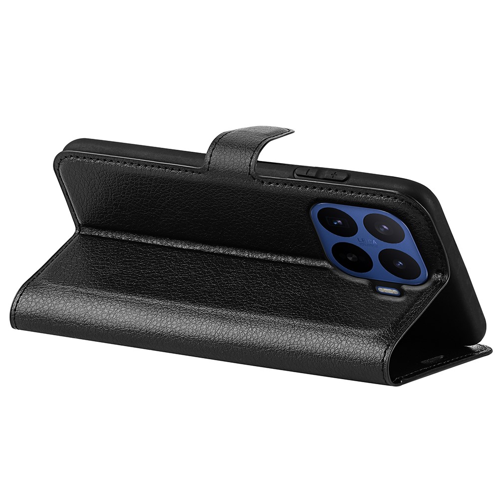  Xiaomi 17T Pro Fodral Litchi Läder Svart