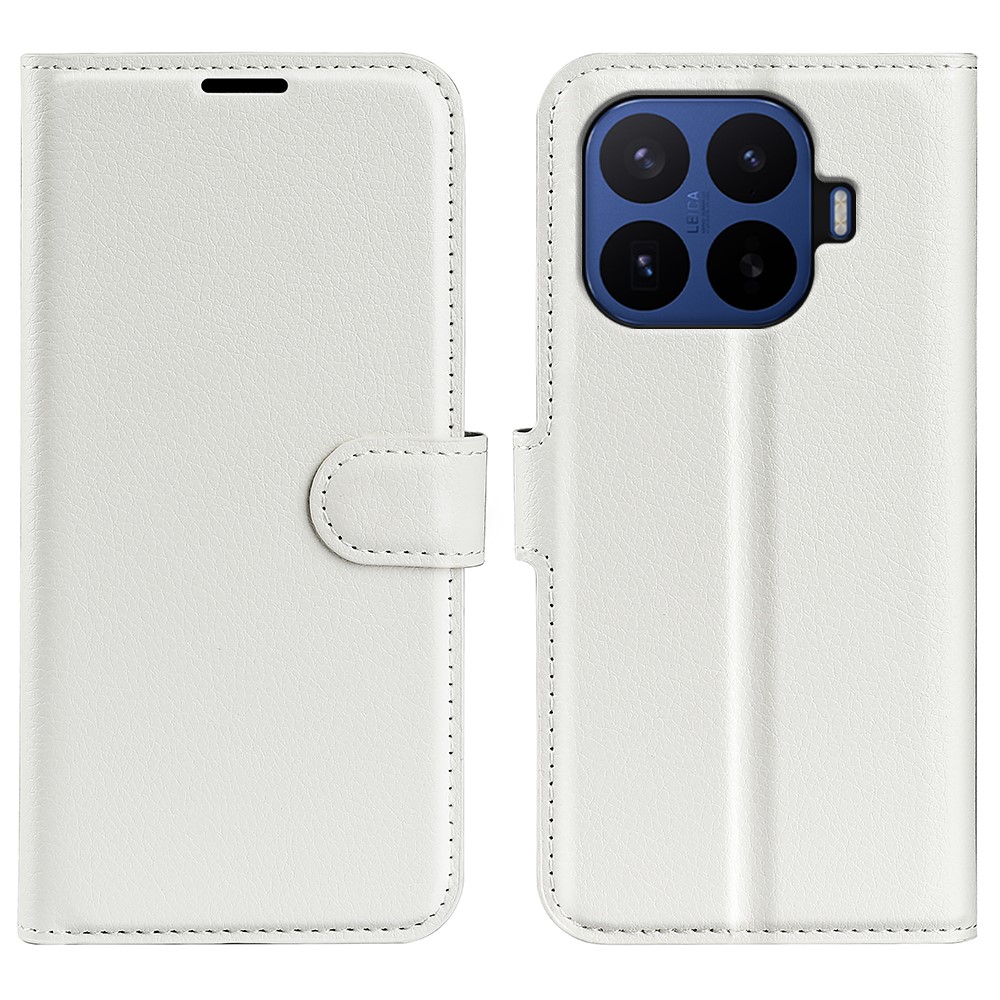  Xiaomi 17T Pro Fodral Litchi Läder Vit