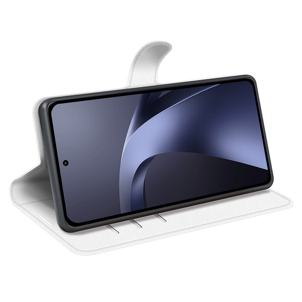  Xiaomi 17T Pro Fodral Litchi Läder Vit