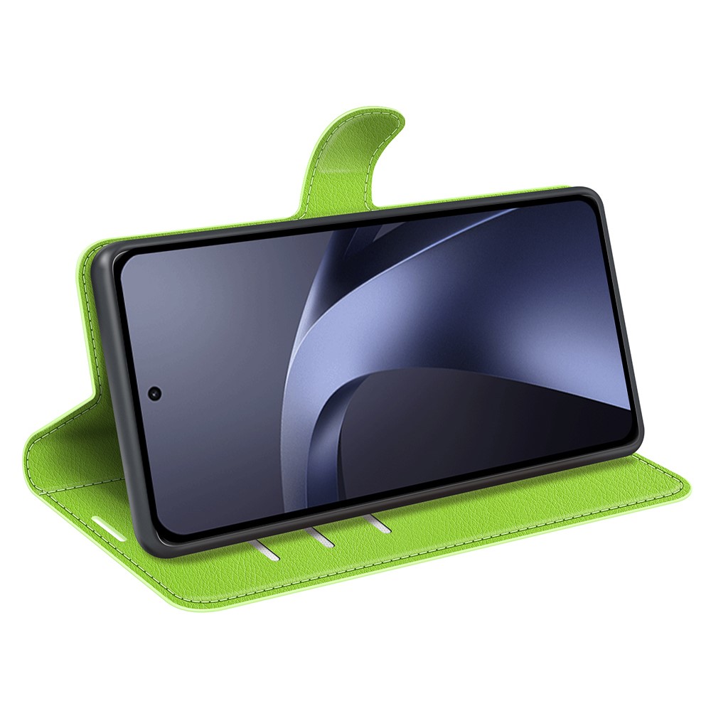  Xiaomi 17T Pro Fodral Litchi Läder Grön