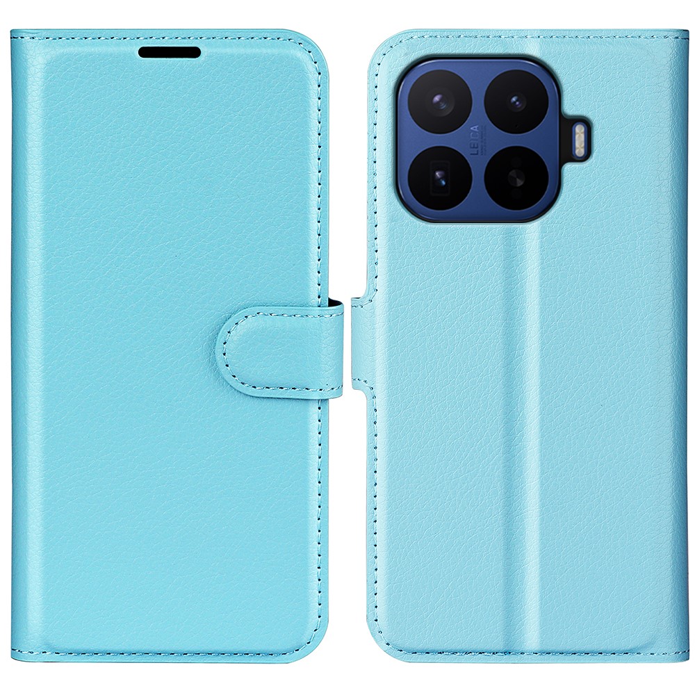  Xiaomi 17T Pro Fodral Litchi Läder Ljus Blå