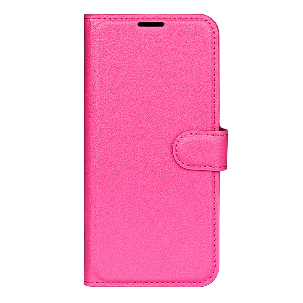  Xiaomi 17T Pro Fodral Litchi Läder Mörk Rosa