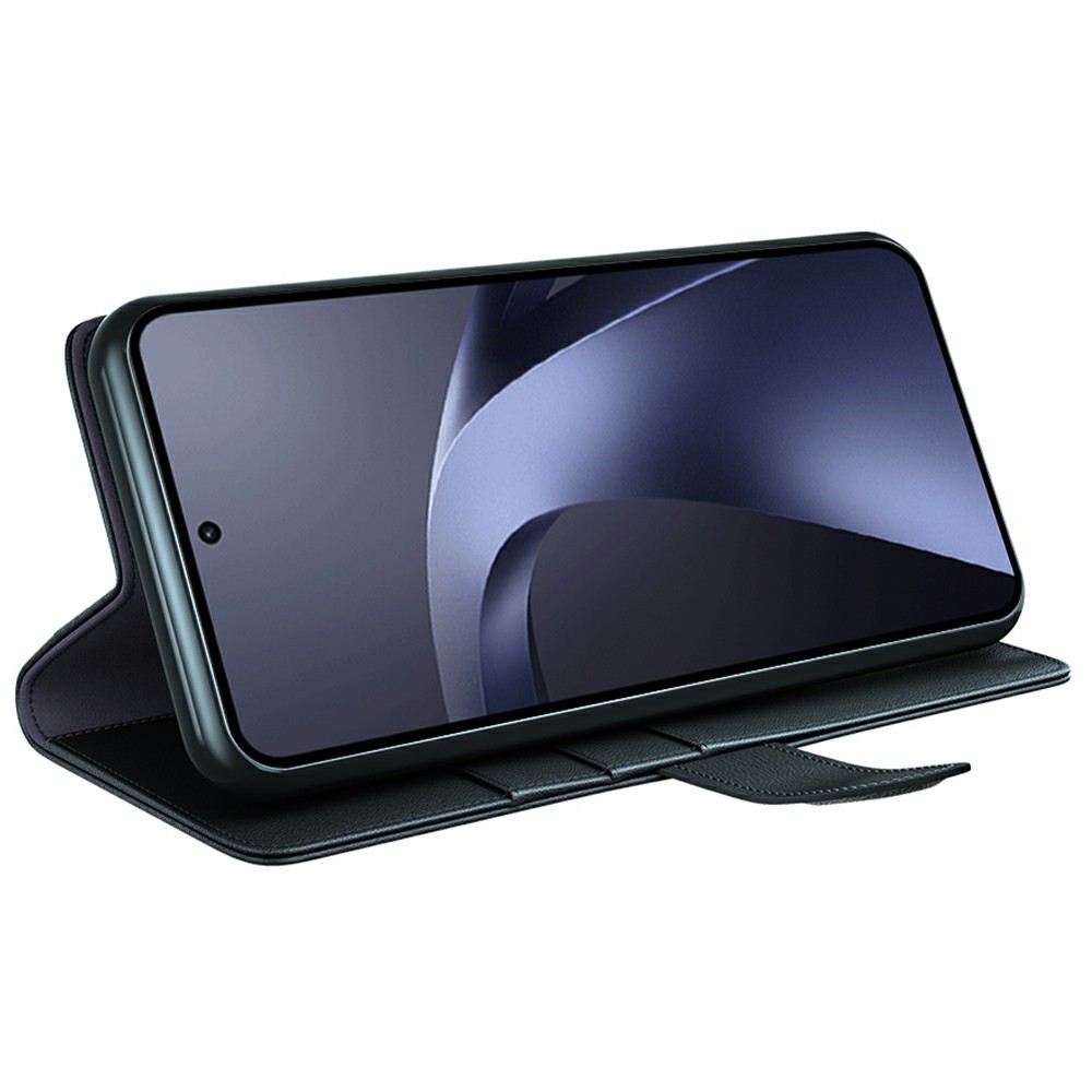  Xiaomi 17T Pro Fodral Premium Split Läder Svart