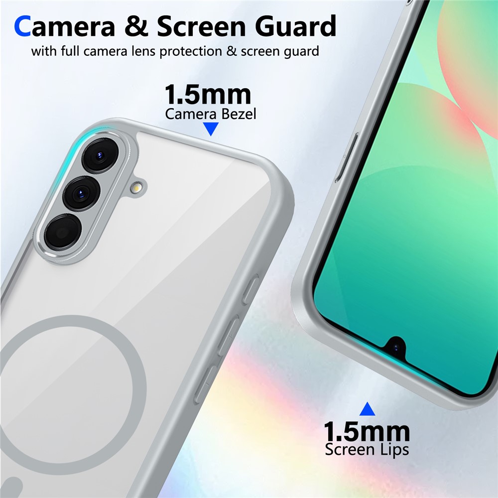  Samsung Galaxy A27 5G Skal TPU Magsafe Grå/Transparent