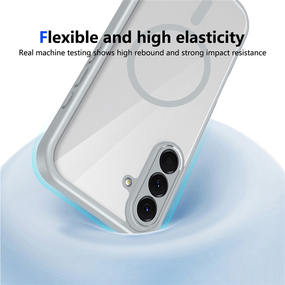  Samsung Galaxy A27 5G Skal TPU Magsafe Grå/Transparent