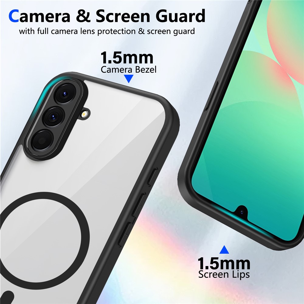  Samsung Galaxy A27 5G Skal TPU Magsafe Svart/Transparent