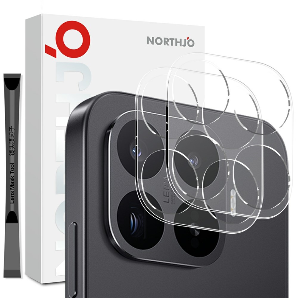 NORTHJO NORTHJO Xiaomi 17T Pro 2-PACK Linsskydd Härdat glas Transparent