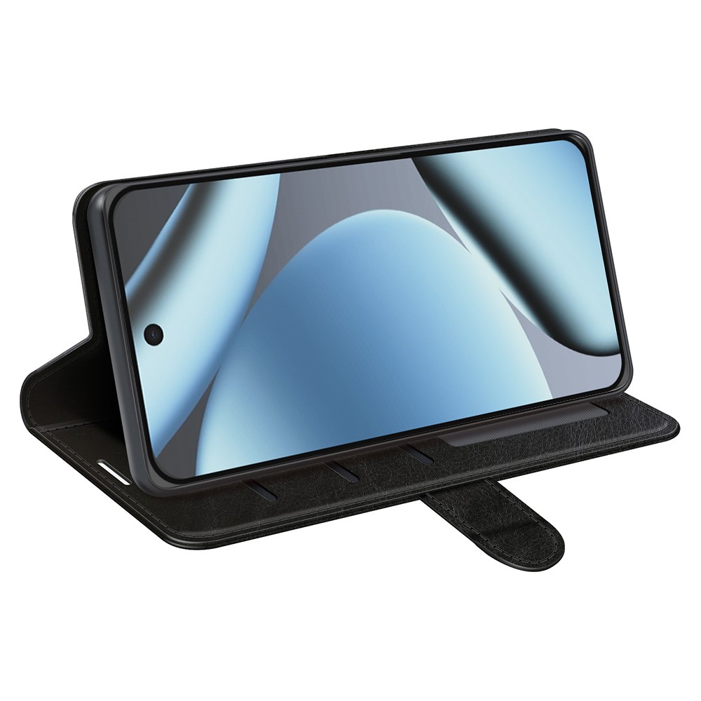  Google Pixel 11/10 Fodral Crazy Horse Läder Svart