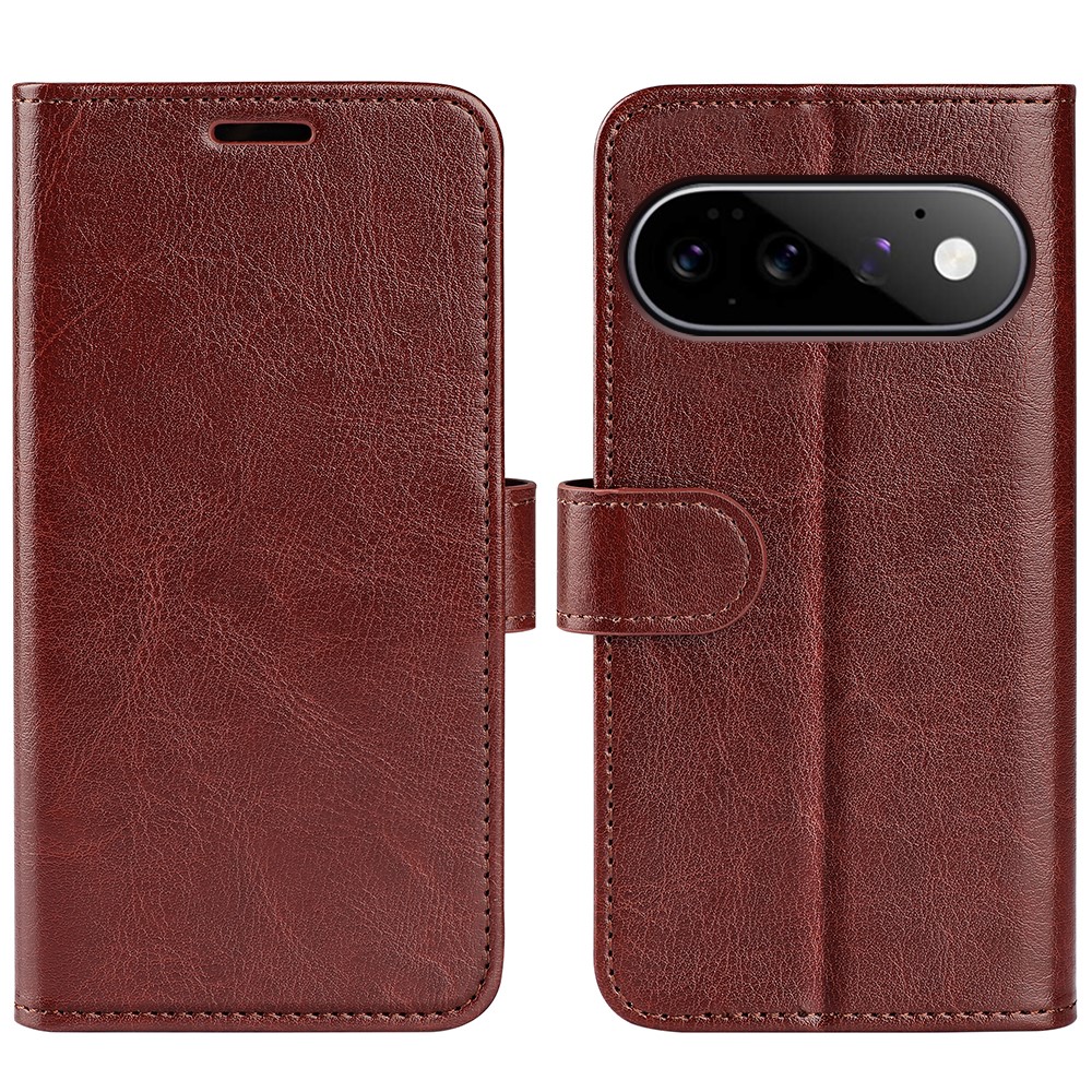  Google Pixel 11/10 Fodral Crazy Horse Läder Brun