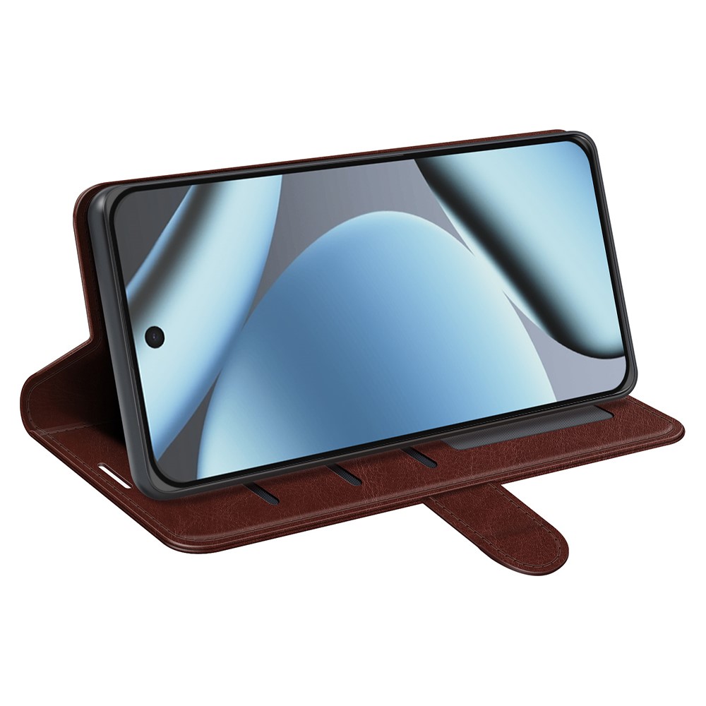  Google Pixel 11/10 Fodral Crazy Horse Läder Brun
