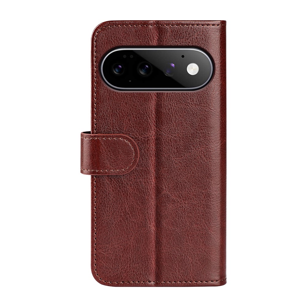  Google Pixel 11/10 Fodral Crazy Horse Läder Brun