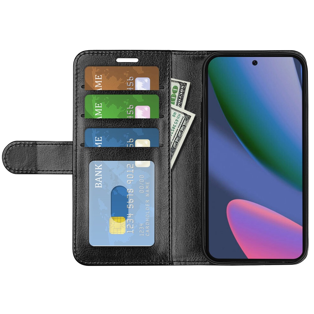  Google Pixel 11 Pro XL Fodral Crazy Horse Läder Svart