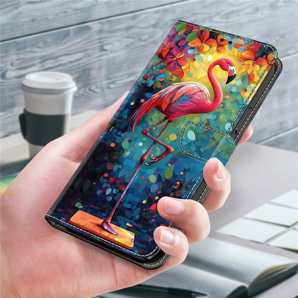  Google Pixel 11/11 Pro Fodral Med Tryck Flamingo