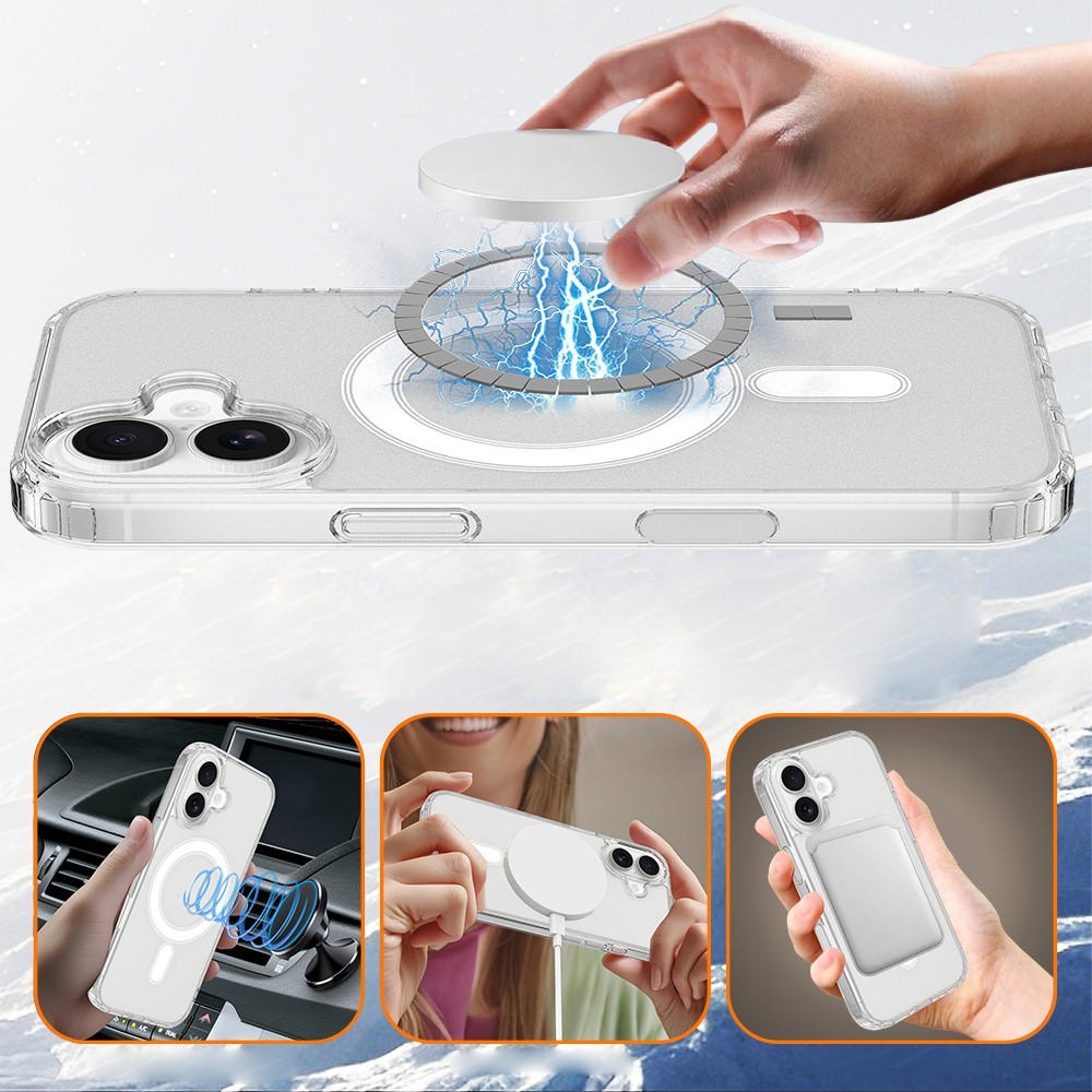  iPhone 18 Skal MagSafe TPU Transparent
