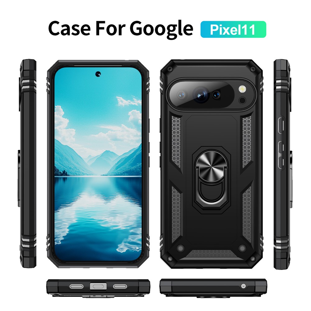  Google Pixel 11 / 11 Pro Skal Hybrid Kickstand Svart