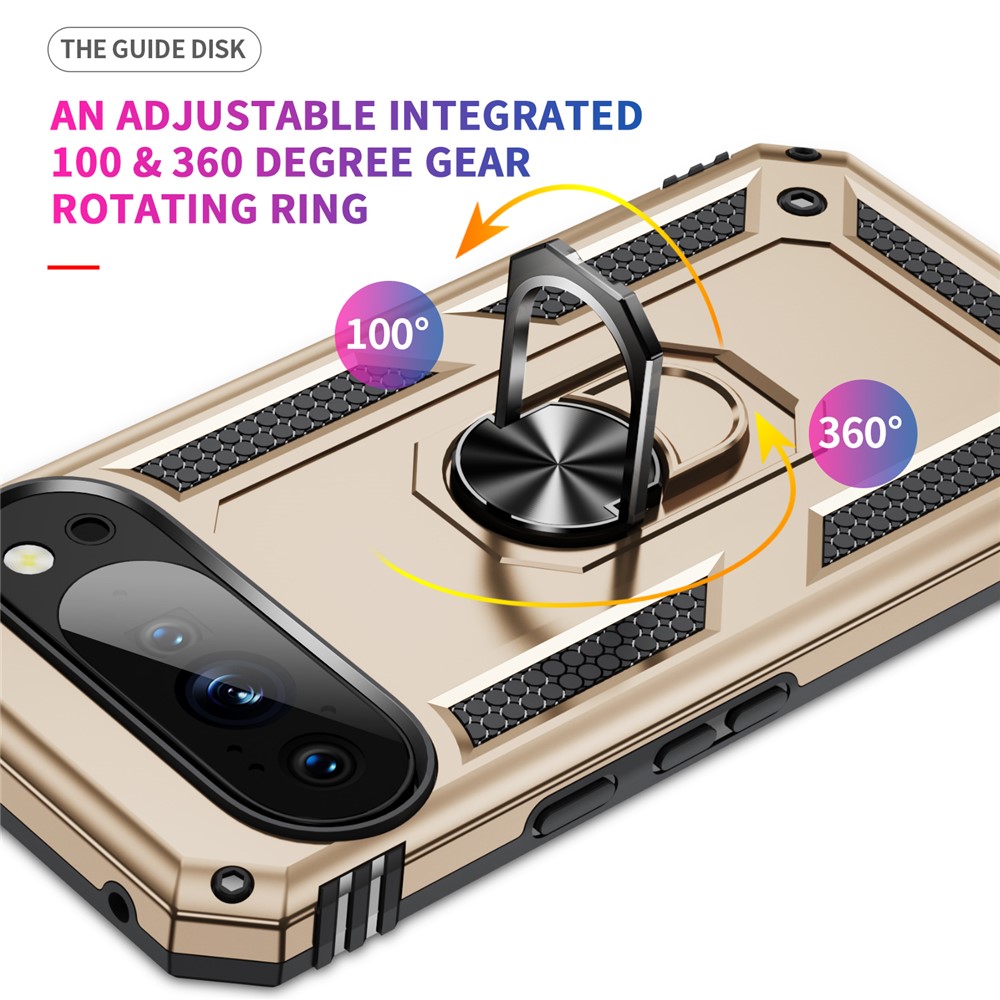  Google Pixel 11 / 11 Pro Skal Hybrid Kickstand Guld