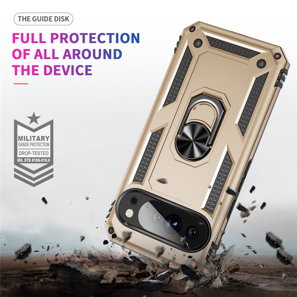  Google Pixel 11 / 11 Pro Skal Hybrid Kickstand Guld