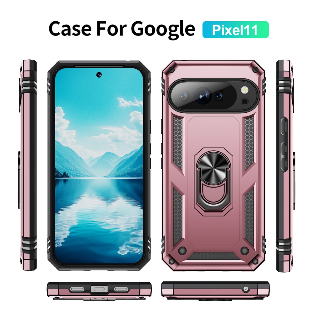  Google Pixel 11 / 11 Pro Skal Hybrid Kickstand Roséguld