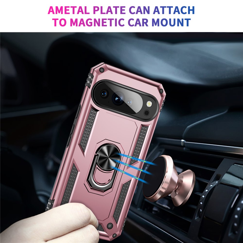  Google Pixel 11 / 11 Pro Skal Hybrid Kickstand Roséguld