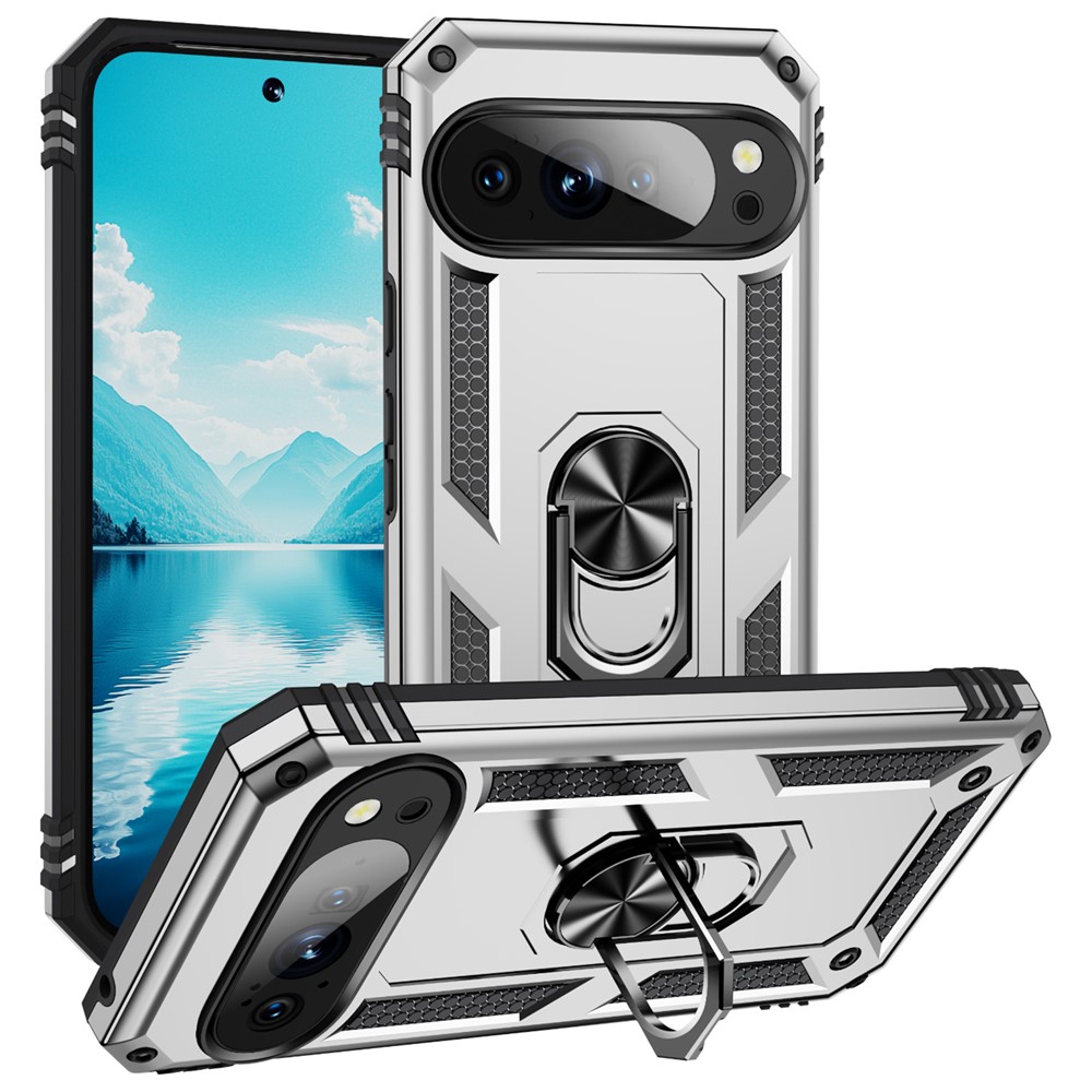  Google Pixel 11 / 11 Pro Skal Hybrid Kickstand Silver