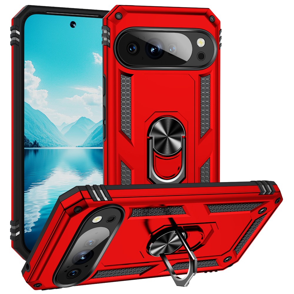  Google Pixel 11 Pro XL Skal Hybrid Kickstand Röd