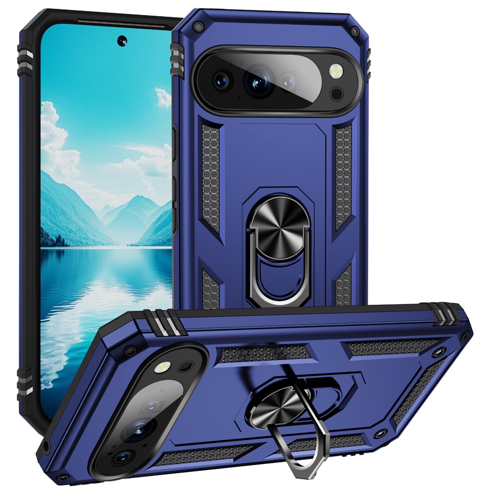  Google Pixel 11 Pro XL Skal Hybrid Kickstand Blå
