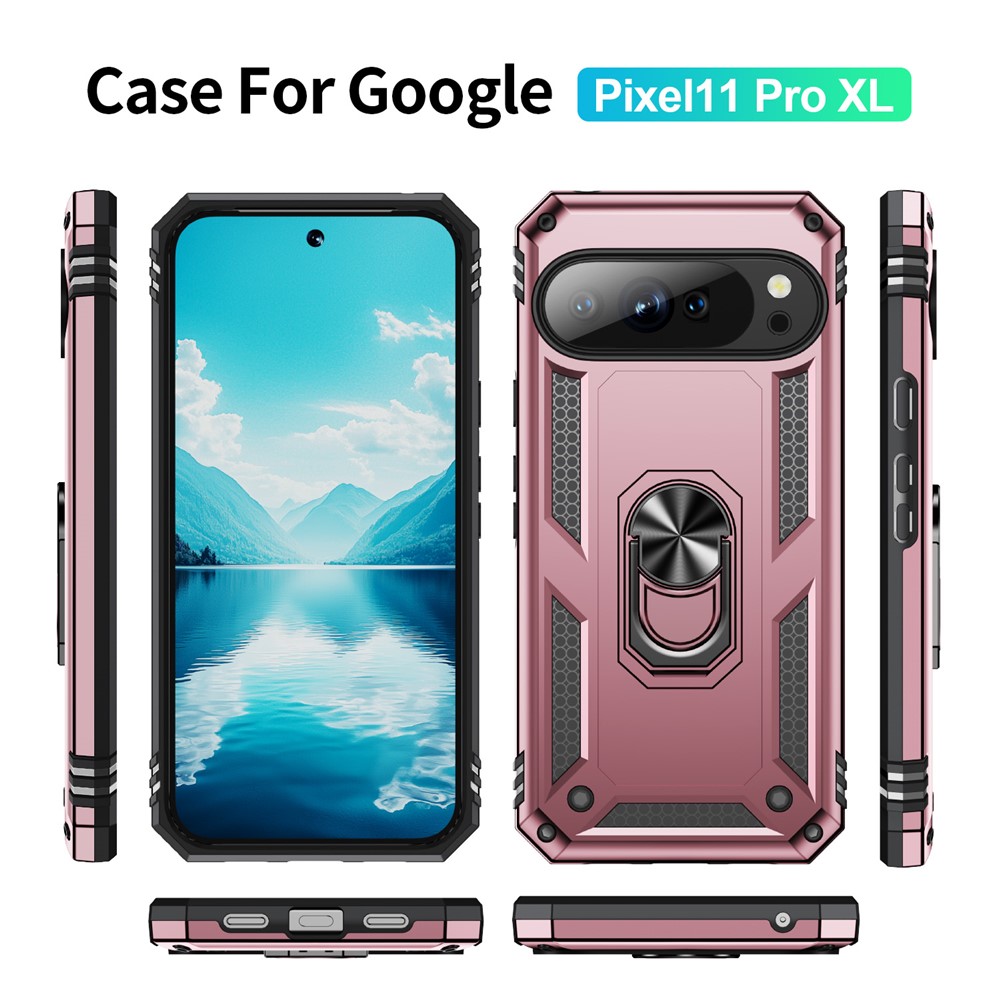  Google Pixel 11 Pro XL Skal Hybrid Kickstand Roséguld