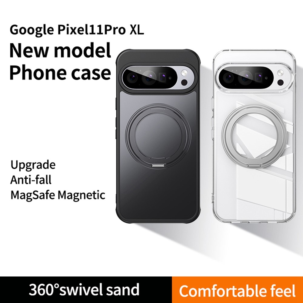  Google Pixel 11 Pro XL Skal MagSafe Med Metallstativ Matt