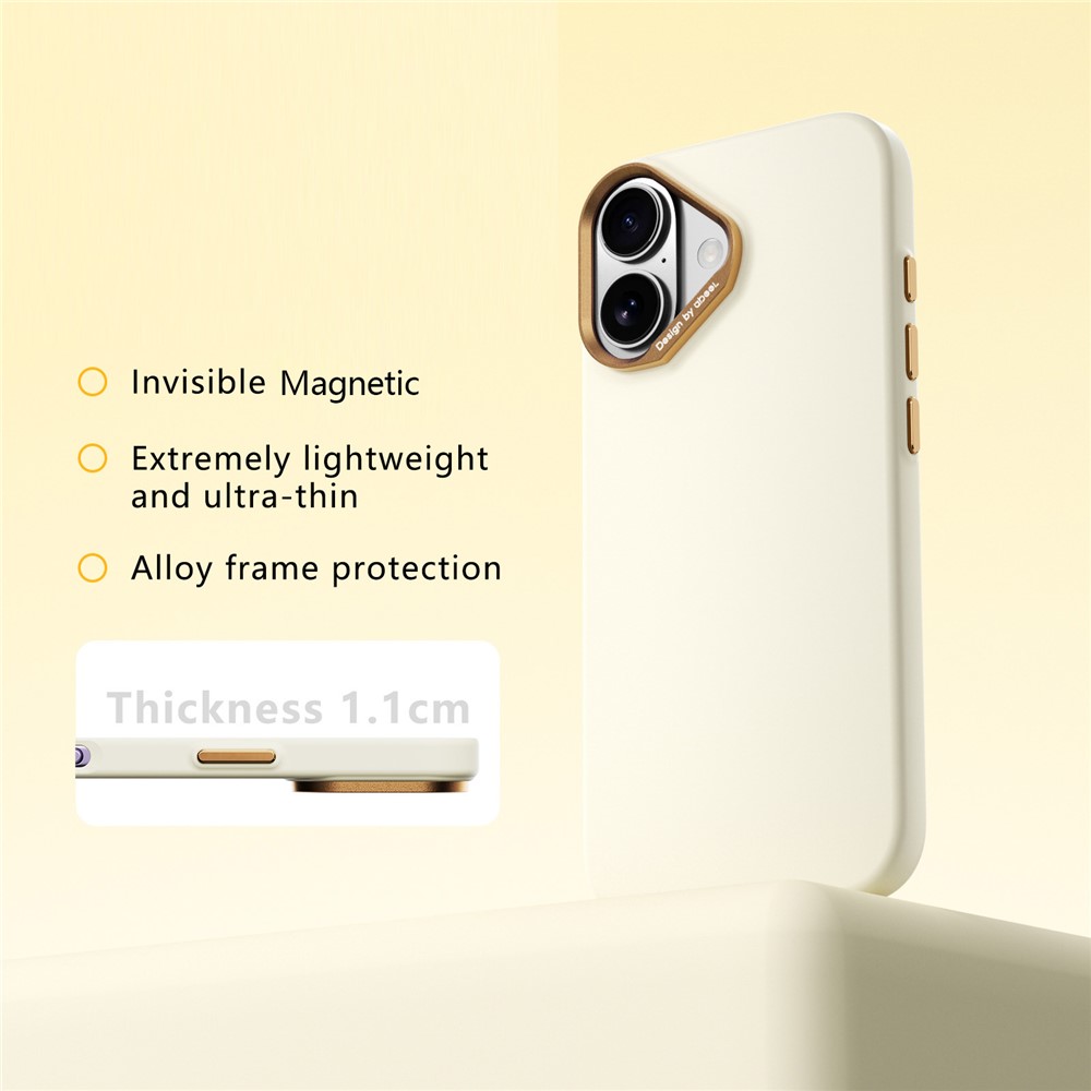 ABEEL ABEEL iPhone 17 / 18 Skal MagSafe Silikon PC Gul