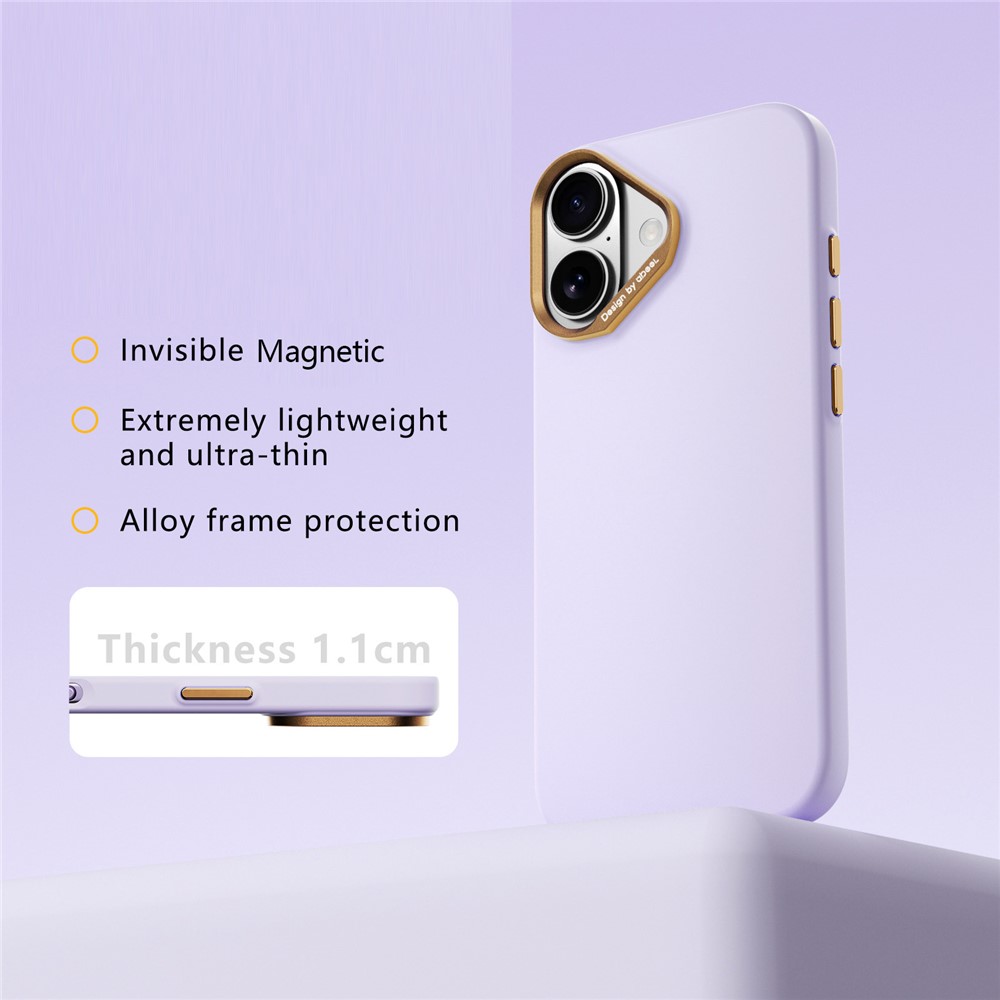 ABEEL ABEEL iPhone 17 / 18 Skal MagSafe Silikon PC Lilac Lila