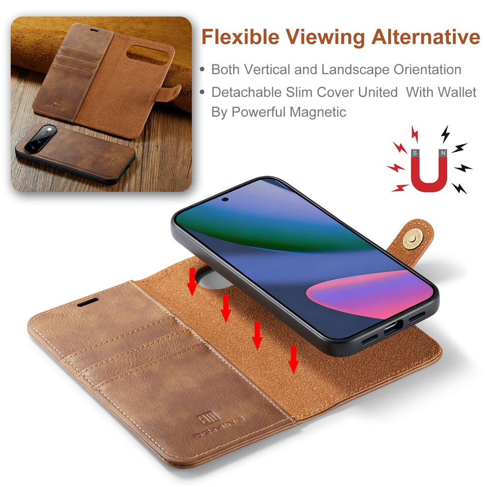 DG.MING DG.MING Google Pixel 11 Pro XL Fodral Magnet 2in1 Brun