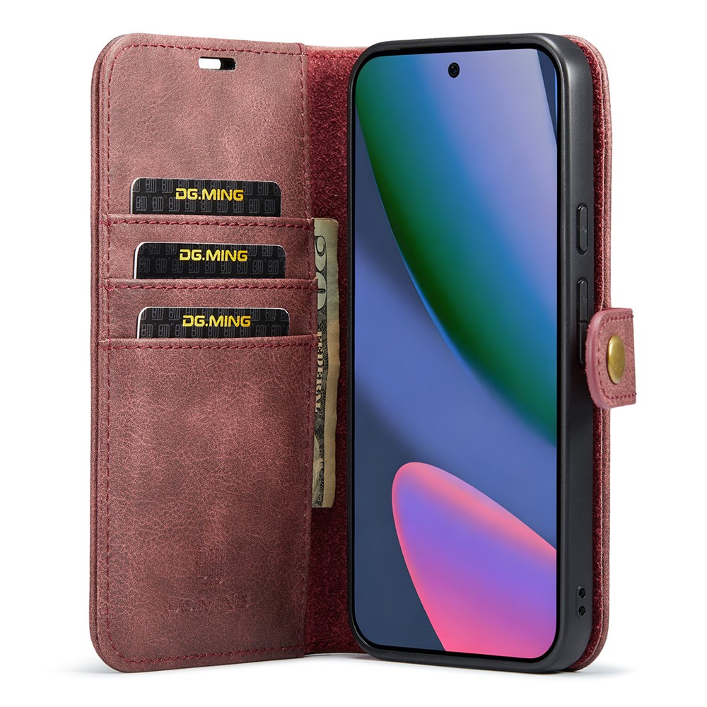 DG.MING DG.MING Google Pixel 11 Pro XL Fodral Magnet 2in1 Röd