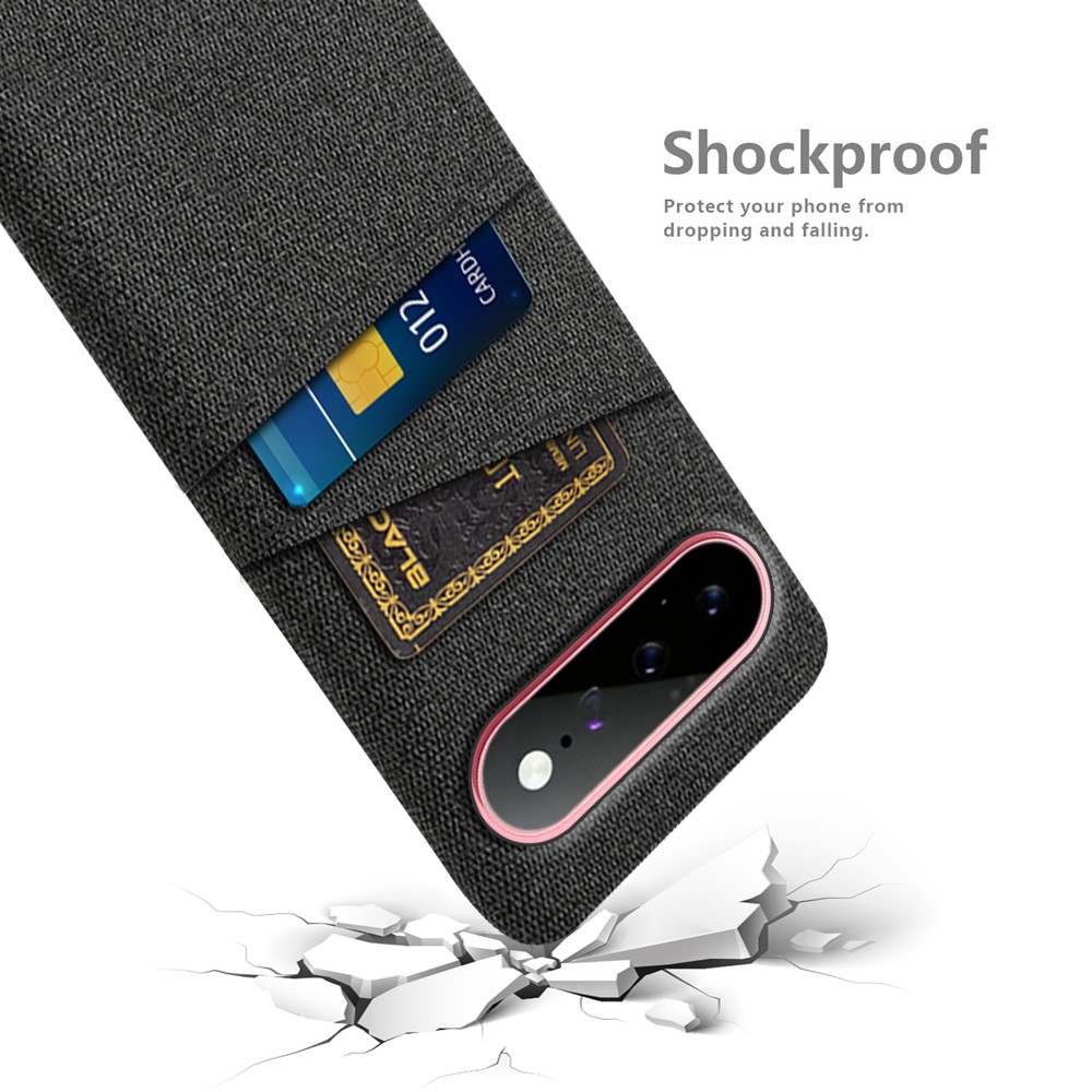  Google Pixel 11/11 Pro Skal Med Kortfack Svart