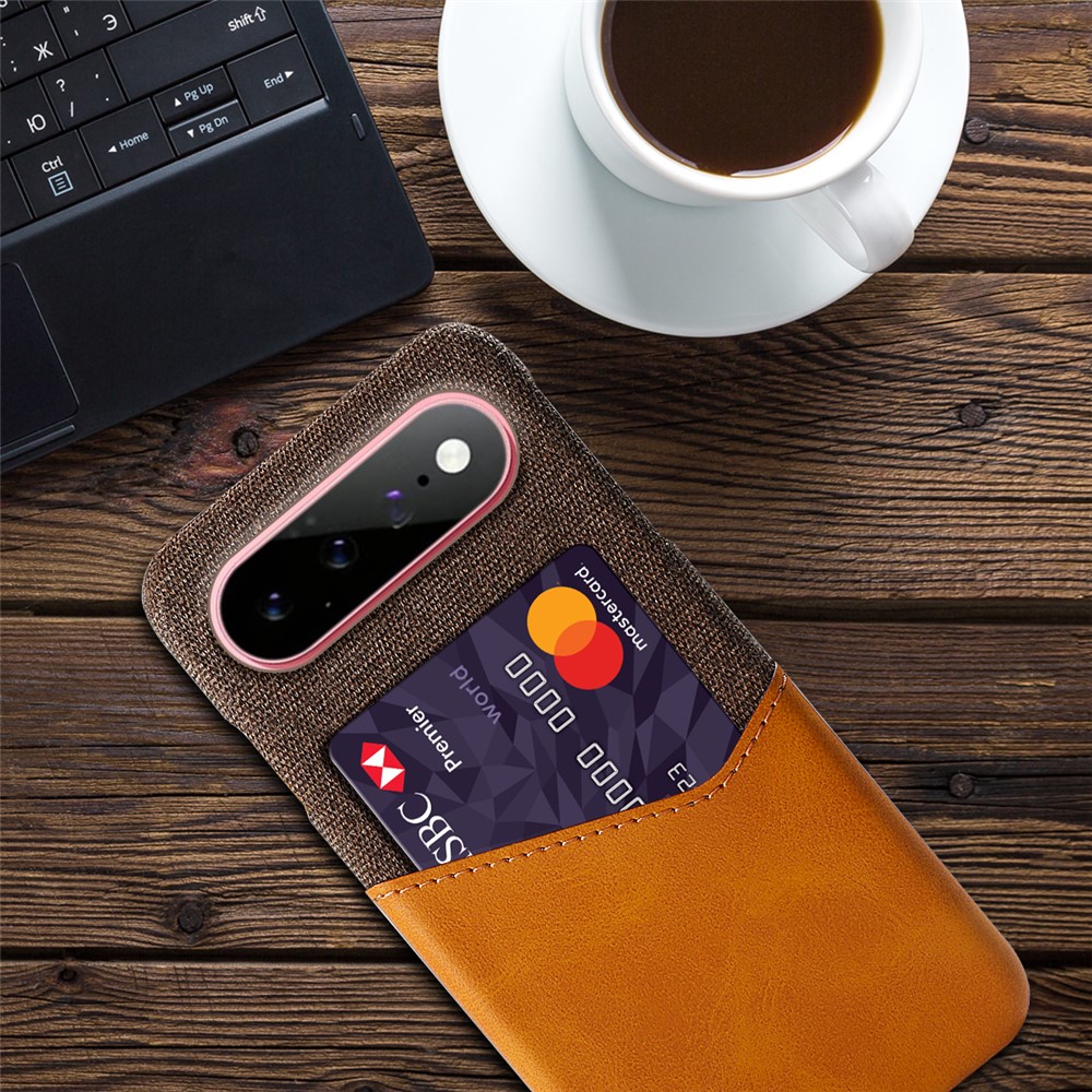  Google Pixel 11/11 Pro Skal PU Läder Med Korthållare Orange