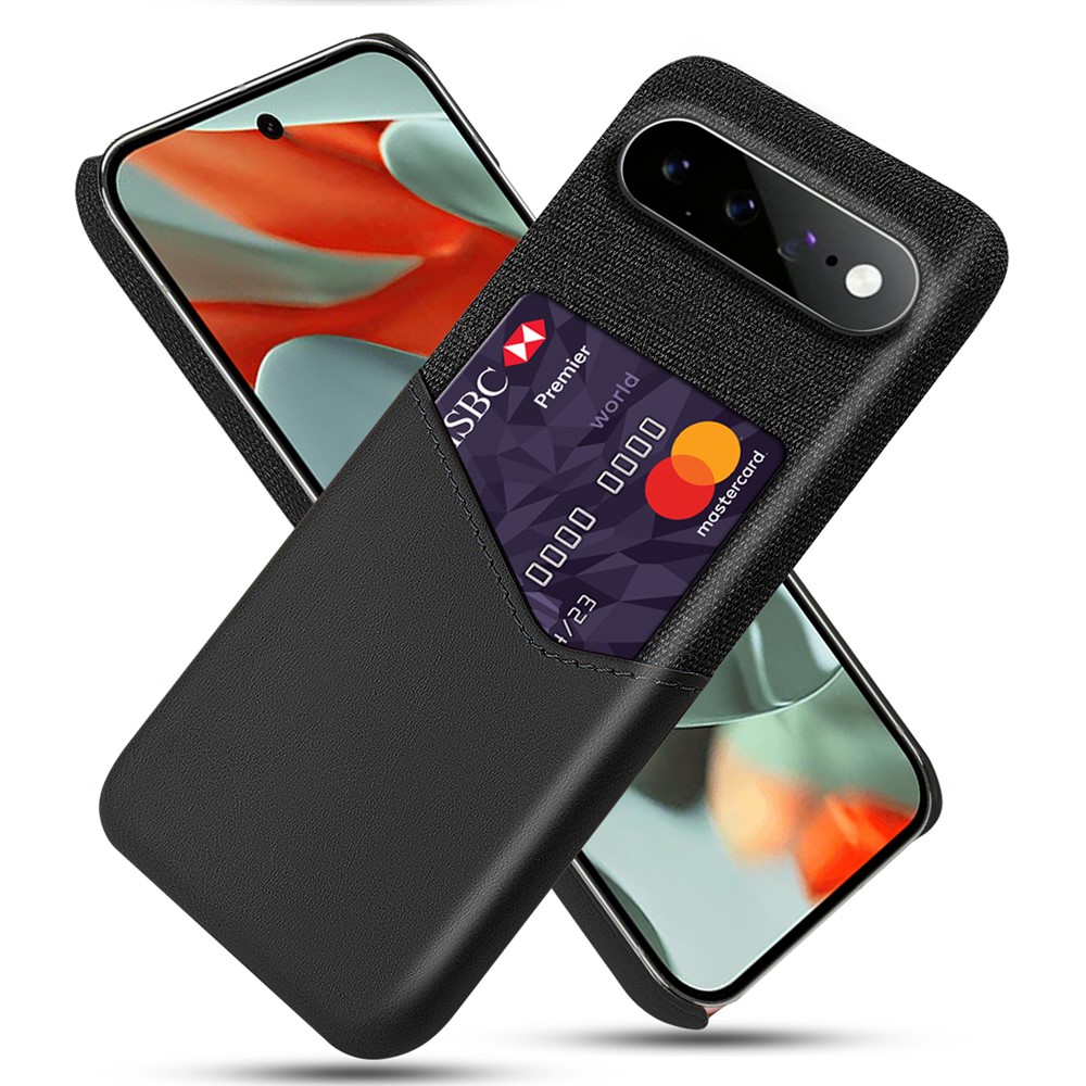  Google Pixel 11 Pro XL Skal PU Läder Med Korthållare Svart