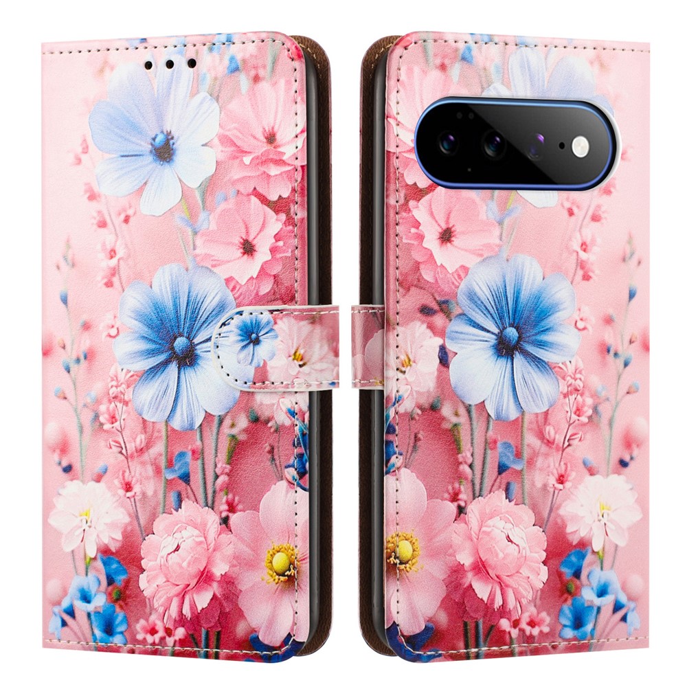  Google Pixel 9 Pro XL/10 Pro XL Fodral Med Mönster Blommor