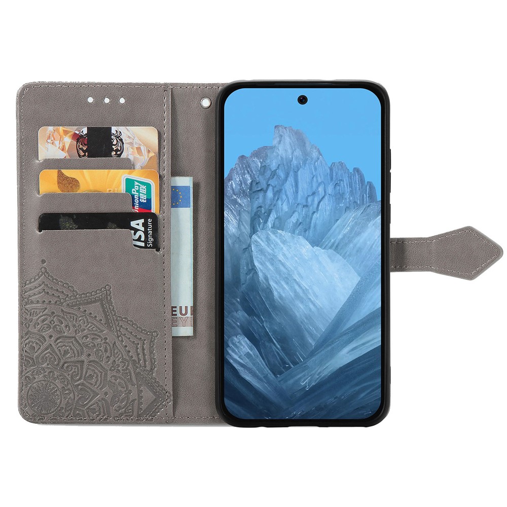 Google Pixel 11 / 11 Pro Fodral Med Mönster Mandala Grå