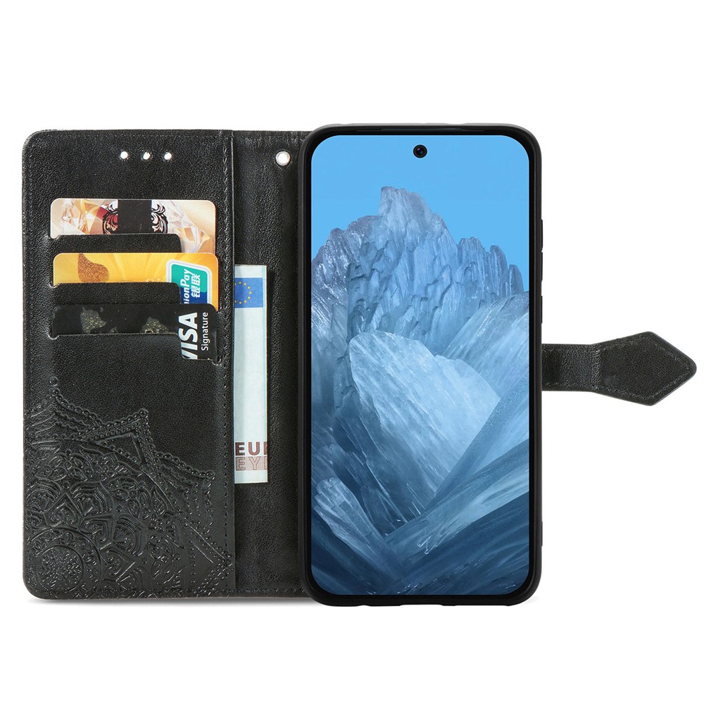  Google Pixel 11 / 11 Pro Fodral Med Mönster Mandala Svart