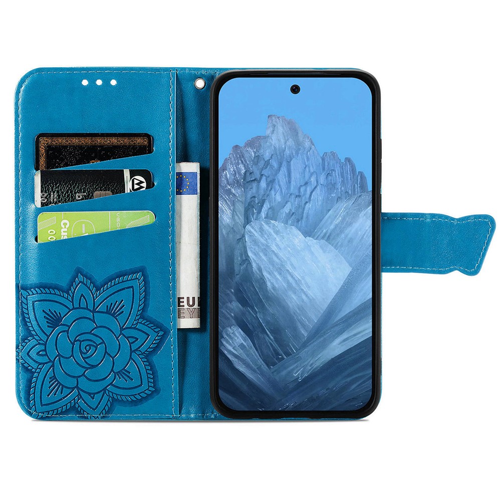 Google Pixel 11 / 11 Pro Fodral Med Mönster Fjäril Blå