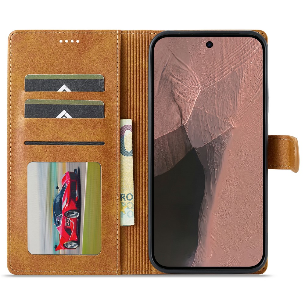 LC.IMEEKE LC.IMEEKE Google Pixel 11/11 Pro Fodral Läder Brun